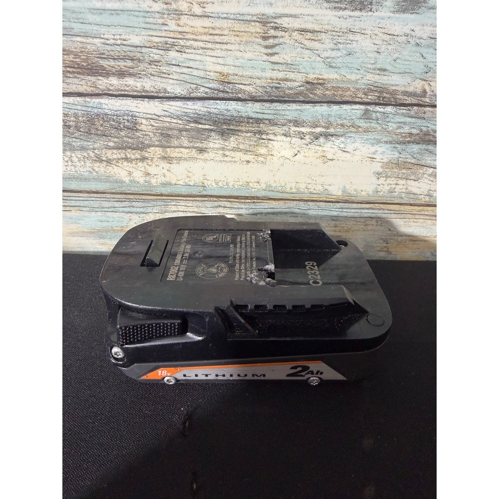 Ridgid 18V 2Ah‎ Lithium Ion Battery R87002 Black Good Condition 130540018 Works